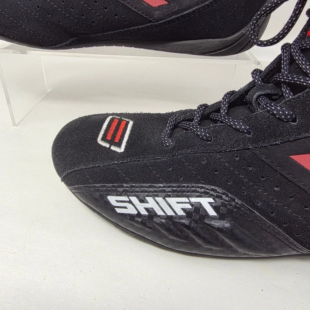Shift Apex Motorcycle Riding Shoes Mens 6.5 Black Red Street Racing Boots
